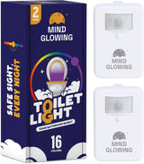 Mind-Glowing Toilet Bowl Night Light with Motion Sensor, Color Changing LED and Dimmer - Funny Christmas Gag Gift for Men, Women, Dad, Mom - 2025 Stocking Stuffers for Him, Her - White Elephant Gift