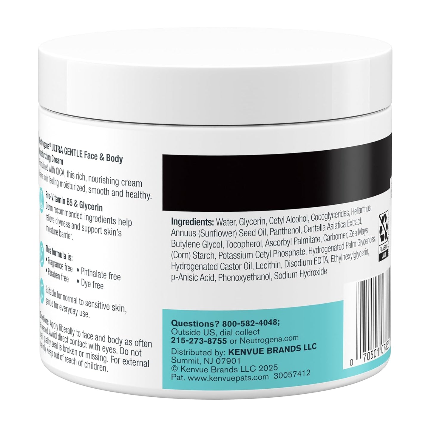 Neutrogena_Ultra_Gentle_Face_&_Body_Moisturizing_Cream,_Nourishing_Face_&_Body_Lotion_Moisturizer_for_Normal_to_Sensitive_Skin_Leaves_Skin_Feeling_Smooth_&_Healthy,_Fragrance_Free,_11_oz