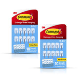 Command Small Clear Wire Toggle Hooks, Damage-Free Hanging with Adhesive, Great for Hanging, Organization and Storage, Holds up to 0.5 lb