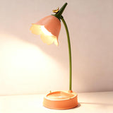 LED Desk Lamp Cordless Table Light Adjustable Gooseneck Dimmable Touch Rechargeable Battery Eye-Caring Night Light for Kids,Mini Cute Lamp for College Dorm Bedroom Reading