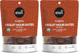 Elan Organic Pitted Dates, 6.5 oz, Naturally Sweet Dried Fruits, No Pits, No Sugar Added, No Sulphites, Non-GMO, Vegan, Gluten-Free, Kosher, Deglet Noor Dried Dates
