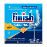 Finish Gelpacs Dishwasher Detergent Pods, Quick Dissolving Cleaning Power, Fights Grease & Dried-On Food, Easy-to-Use Pre-Measured Dishwasher Soap, Orange Scent