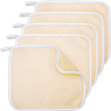 Tatuo 5 Pcs Exfoliating Face and Body Wash Cloths Towel Weave Bath Cloth Exfoliating Scrub Cloth Massage Bath Cloth for Women and Men, 10.63 x 9.05 Inch