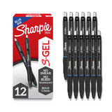 Sharpie S-Gel, Gel Pens, Drawing Pens, Writing Pens, Gel Ink Pens For Journaling, Coloring Pens, Bold Point (1.0Mm), 12 Count