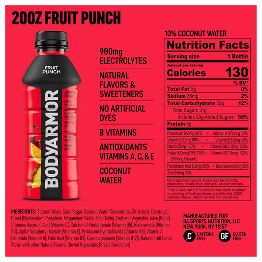 BODYARMOR_Sports_Drink_Sports_Beverage,_Fruit_Punch,_Coconut_Water_Hydration,_Natural_Flavors_With_Vitamins,_Potassium-Packed_Electrolytes,_Perfect_For_Athletes,_20_Fl_Oz_(Pack_of_6)