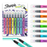 Sharpie Clear View Highlighter Sticks, Chisel Tip, Assorted Fluorescent, School, Home, and Office Use, Teacher Supplies