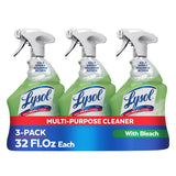 Lysol Multi-Purpose Cleaner Sanitizing and Disinfecting Spray with Bleach, All Purpose Cleaning Spray for Bathrooms and Kitchens, 32oz
