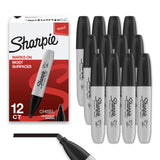 Sharpie Permanent Markers, Chisel Tip, Black, Home, School, Office Supplies
