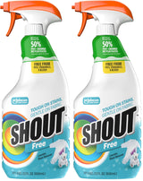 Shout Free Laundry Stain Remover Spray, Active Enzyme Formula is Fragrance, Bleach, and Dye Free, Removes Everyday Stains including Baby Stains - 22oz Spray