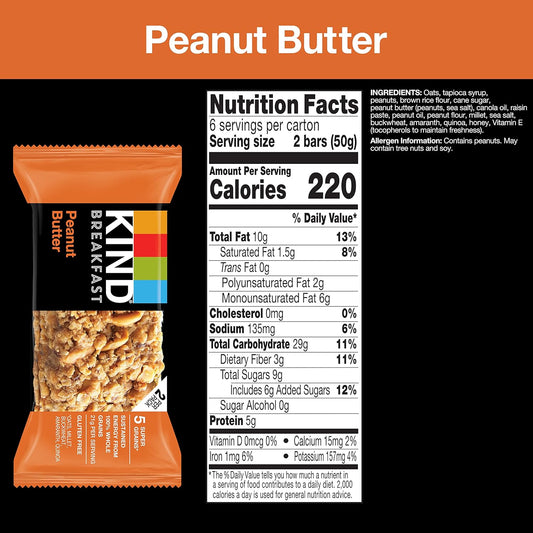 KIND_Breakfast_Bars,_Peanut_Butter,_Healthy_Snacks,_Gluten_Free,_5g_Protein,_6_Count