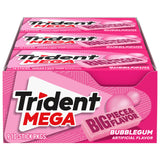 Trident Mega Tropical Twist Sugar Free Gum, 9 Packs of 10 Pieces (90 Total Pieces)
