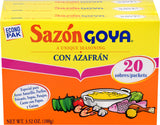 Goya Foods Sazón Seasoning With Azafran 3.52 Ounce (Pack of 3) - Spice Your Cooking with Authentic Flavor
