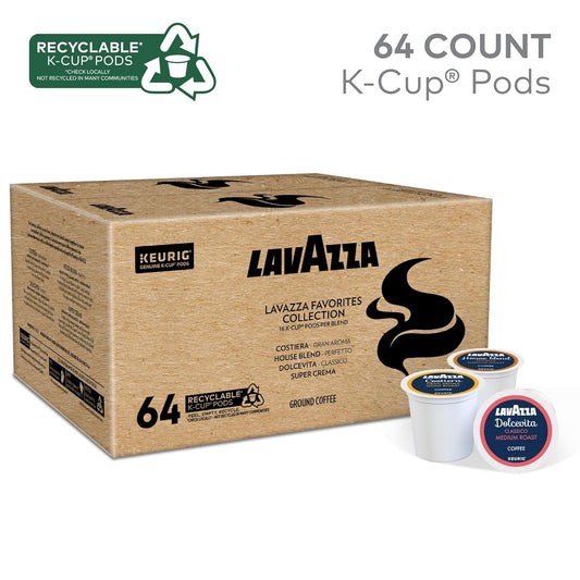 Lavazza_Favorites_Collection_Variety_Pack,_Single_Serve_Keurig®_K-Cup®_Pods,_Light_and_Medium_Roast_Coffees,_64-Count_Box