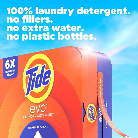 Tide_evo_Original_Scent_Laundry_Detergent_Fiber_Tiles_Works_on_100%_of_Common_Stains_Safe_for_All_Machines_and_Water_Conditions_Concentrated_HE_Compatible_Clean_and_Instant_Dissolve,_42_Count
