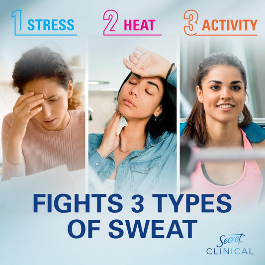 Secret_Clinical_Strength_Dry_Spray_Antiperspirant_Deodorant_for_Women,_3X_Stress_Protection,_72hr_Sweat_&_Odor_Protection,_PH_Balancing_Minerals,_Completely_Clean_Scent,_3.8_oz