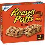 Reese's Puffs Breakfast Cereal Treat Bars, Peanut Butter & Cocoa, 8 ct