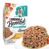 Beneful Purina Small Breed Wet Dog Food Variety Pack, IncrediBites With Real Beef, Chicken and Salmon