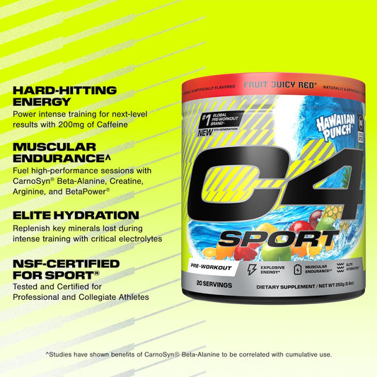 C4_Sport_Pre_Workout_Powder_-_NSF_Certified_for_Sport_-_Elite_Hydration_-_200mg_Caffeine_+_Creatine_+_Beta-Alanine_-_Electrolytes_and_Energy_Supplement_-_Hawaiian_Punch,_20_Servings
