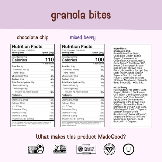 MadeGood_Granola_Bites_Chocolate_Chip_&_Mixed_Berry_Variety_Pack_(28_Count)_Gluten_Free_and_Organic_Snacks
