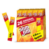 Slim Jim Smoked Meat Sticks, Original Flavor, 6g Protein Per Serving, Snack Size, Father's Day Snack Gift for Dad