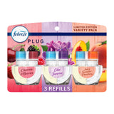 Febreze Plug In Air Freshener, Odor-Fighting Scented Oil Refill, Air Fresheners for Home and Bathroom and Kitchen, Long Lasting for Strong Odors, Spring Scent Mix, 3 Refills