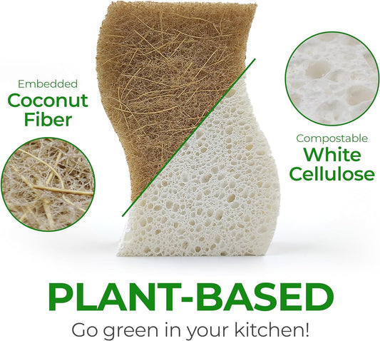 AIRNEX_Natural_Kitchen_Sponges_(12_Pack)_-_Biodegradable_Cellulose_&_Coconut_Scrubber_Dish_Sponges_for_Kitchen_-_Eco-Friendly,_Non_Scratch,_Compostable,_Non_Toxic_S-Shaped_Natural_Sponges_for_Dishes