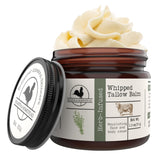Hearth & Homestead Whipped Beef Tallow for Skin & Face - 100% Grass Fed, Eczema Cream & Body Butter - Organic Olive Oil, Calendula & Rose - Lotion & Hand Moisturizer for Dry Skin, Unscented
