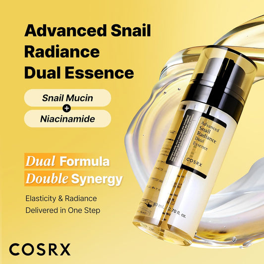 COSRX_Snail_Mucin_74%_+_Niacinamide_5%_Dual_Essence,_Anti_Aging_Face_Serum_for_Dull_Skin,_Sensitive_Skin,_Korean_Skin_Care,_2.70_fl.oz_/_80ml