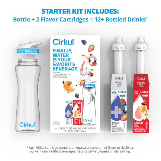 Cirkul_22oz._BPA-Free_Plastic_Water_Bottle_Starter_Kit_with_Blue_Lid,_2_Flavor_Cartridges_(1_LifeSip_Fruit_Punch,_1_FitSip_Mixed_Berry)_No_Sugar,_Zero_Calorie_Drink_Mix