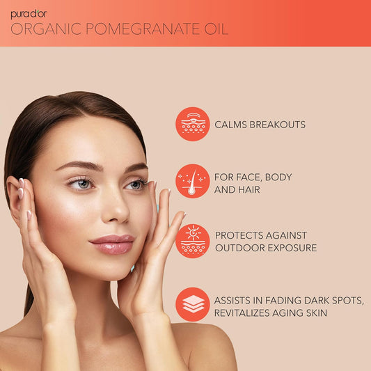 PURA_D'OR_4_Oz_ORGANIC_Pomegranate_Oil_-_100%_Pure_USDA_Certified_Premium_Grade,_Cold_Pressed_Body_Oil_-_Rich_in_Antioxidants_-_Face_and_Skin_-_Hair_Moisturizer_For_Men_and_Women