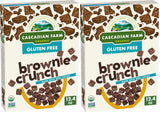 Cascadian Farm Organic Brownie Crunch Cereal, Gluten Free, Whole Grain and Made with Real Cocoa, 12.4 oz