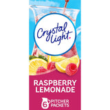Crystal Light Sugar-Free Pink Lemonade Naturally Flavored Powdered Drink Mix 6 Count Pitcher Packets