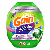 Gain Flings Laundry Detergent Pacs with Odor Defense, Super Fresh Blast Scent, HE 3in1 with Febreze and Oxi