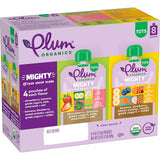 Plum Organics Mighty 4 Organic Toddler Food - Strawberry, Banana, Greek Yogurt, Kale, Amaranth, and Oat - 4 oz Pouch (Pack of 4) - Organic Fruit and Vegetable Toddler Food Pouch