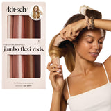 Kitsch Satin Hair Curlers, Heatless Curling Rod - Flexi Rod for Heatless Curls Overnight for Women, Comfortable Hair Curlers to Sleep In for Frizz-Free, No Heat Damage Styling
