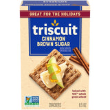Triscuit Cinnamon Brown Sugar Whole Grain Wheat Crackers, Holiday Crackers, 8.5 oz