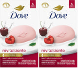Dove Beauty Bar Soap Revitalizante, for Revitalized Skin, 6 Bars A Skin Energy Boost 3.75 oz