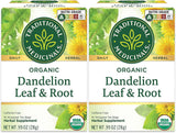 Traditional Medicinals Tea, Organic Dandelion Leaf & Root, Supports Kidney Function Healthy Digestion, 16 Tea Bags