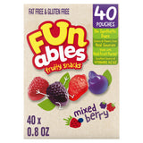 Fruity Snacks, Mixed Berry, Flavored Snacks, Back to School Snack for Lunch, 32 oz 40 ct
