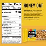KIND Breakfast Protein Bars, Honey Oat, Gluten Free, Low Sodium, Healthy Snacks, 8g Protein, 6 Count (6 Packs of 2 Bars)