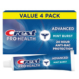 Crest Pro-Health Advanced Antibacterial Protection Toothpaste,5 oz 4 Pack, Teeth Whitening for adults, Breath Freshener, for Sensitive Teeth, Gum Health, Gingivitis toothpaste, Travel Size Toiletries