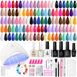 beetles Pastel Easter Gel Polish Set - Petal Symphony Collection, Gel Polish Set Spring Colors Pink Red Green Blue Color Gel with Base&Glossy Matte Top Coat UV LED Nail Art