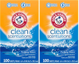 ARM & HAMMER Fabric Softener Sheets, 100 sheets, Purifying Waters