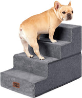 EHEYCIGA Dog Stairs for Bed Dog Steps for High Bed, Pet Steps for Small Dogs and Cats, Non-Slip Balanced Pet Ramp Indoor,