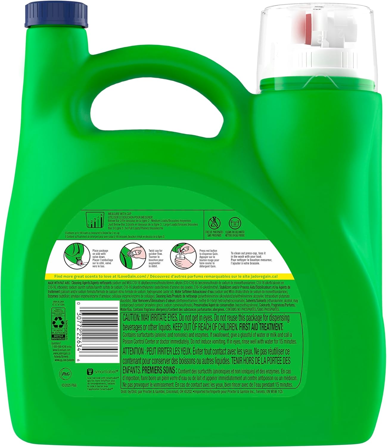 Gain_Liquid_Laundry_Detergent,_Freshness,_Odor_Defense,_High_Efficiency_Washing_Machine_Liquid_Laundry_Soap,_Original_Scent,_132_fl_oz,_100_Loads_(Packaging_May_Vary)