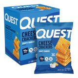 Quest Nutrition Cheese Crackers, 10g Protein, 5g Net Carbs, 1g Sugar, Made with Real Cheese, High Protein Snack