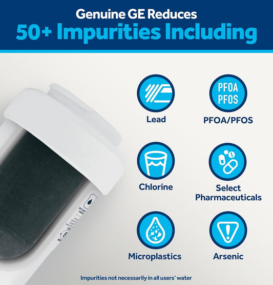 GE_MWF_Refrigerator_Water_Filter,_Genuine_Replacement_Filter,_Certified_to_Reduce_Lead,_Sulfur,_and_50+_Other_Impurities,_Replace_Every_6_Months_for_Best_Results,_Pack_of_1