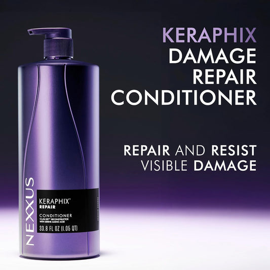 Nexxus_KERAPHIX_Shampoo_&_Conditioner_2_Pack_for_Damaged_Hair_Repair_Powered_by_KRT_Keratin_Resistance_Therapy_with_Liquid_Crystal_Amino_Acids_33.8_Fl_Oz