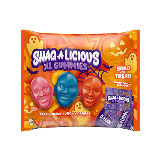 SHAQ-A-LICIOUS_Individually_Wrapped_XL_Gummies_Original_Flavor_Snack_Size,_Halloween_Chewy_Candy_Bag,_8.5_oz