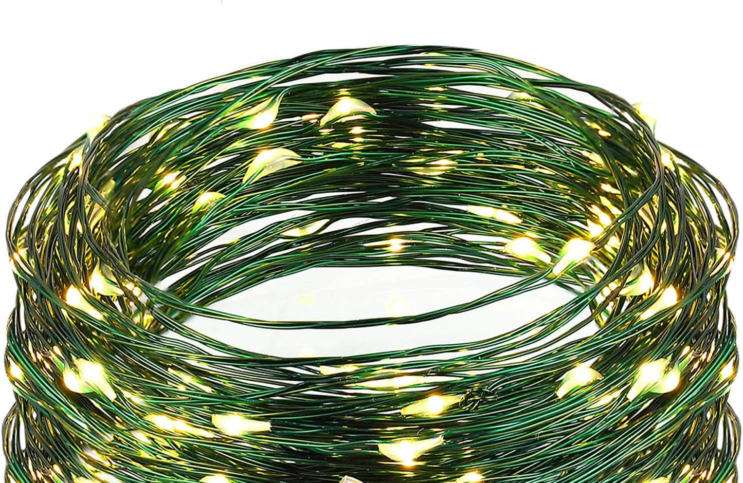 Mudder_Christmas_Battery_Operated_String_Lights_Outdoor_Green_Fairy_String_Waterproof_Starry_Fairy_Lights_with_8_Modes_Remote_Control_Timer_for_Garden_Room_Christmas_Tree(33ft,Green_and_Warm_White)